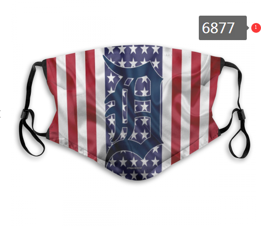 2020 MLB Detroit Tigers #1 Dust mask with filter->mlb dust mask->Sports Accessory